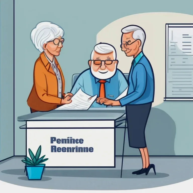 Senior couple reviewing insurance documents